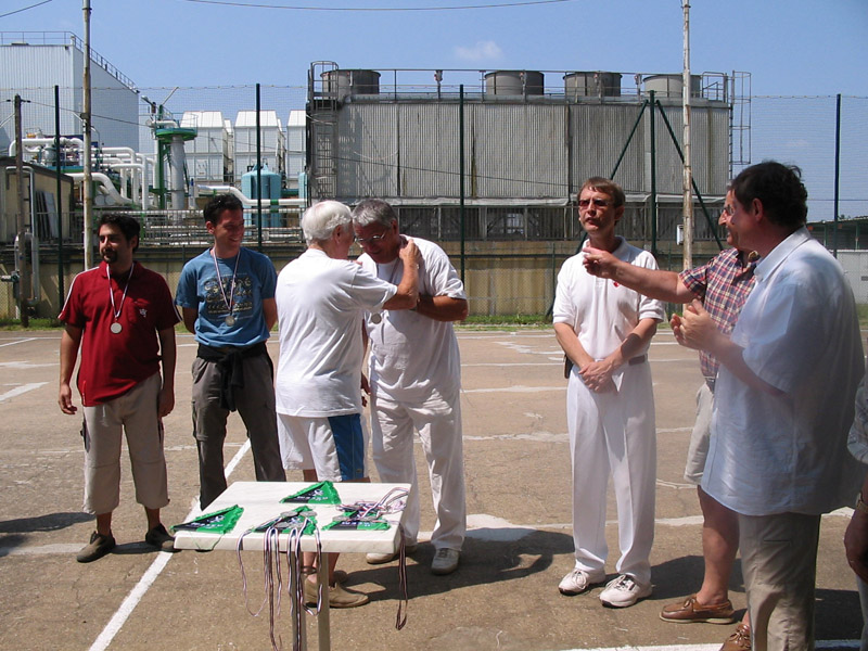 La remise des médailles en troisième série