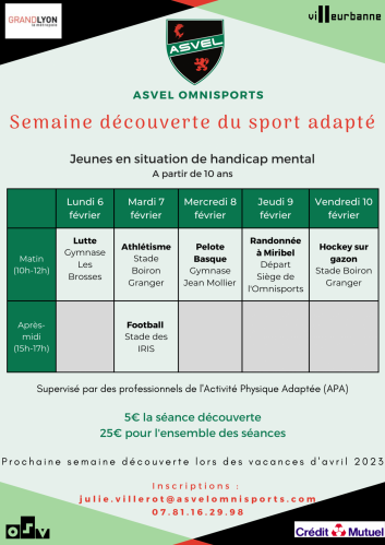 Affiche decouverte sport adapte 1